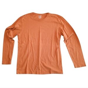 Banana Republic Men's Size Medium Rust Long Sleeve Tee